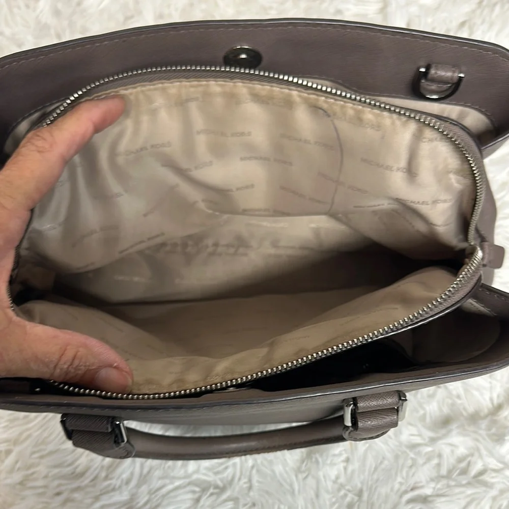 Michael Kors Brown Satchel Saffiano Leather